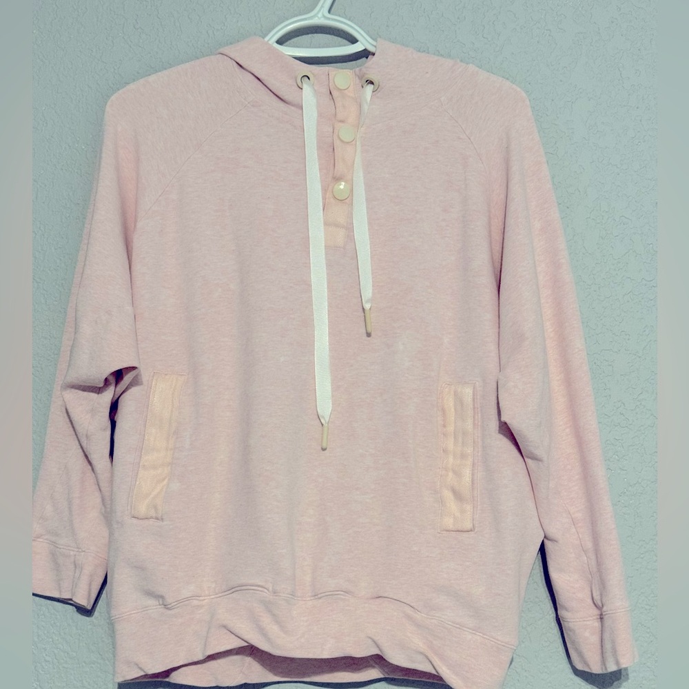 Asics Pink Pull-Over Hoody